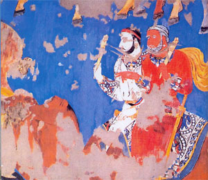 Ancient Frescos found at Samarkand Afrosiyab