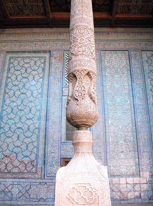 Decor and monuments in Khiva, Uzbekistan