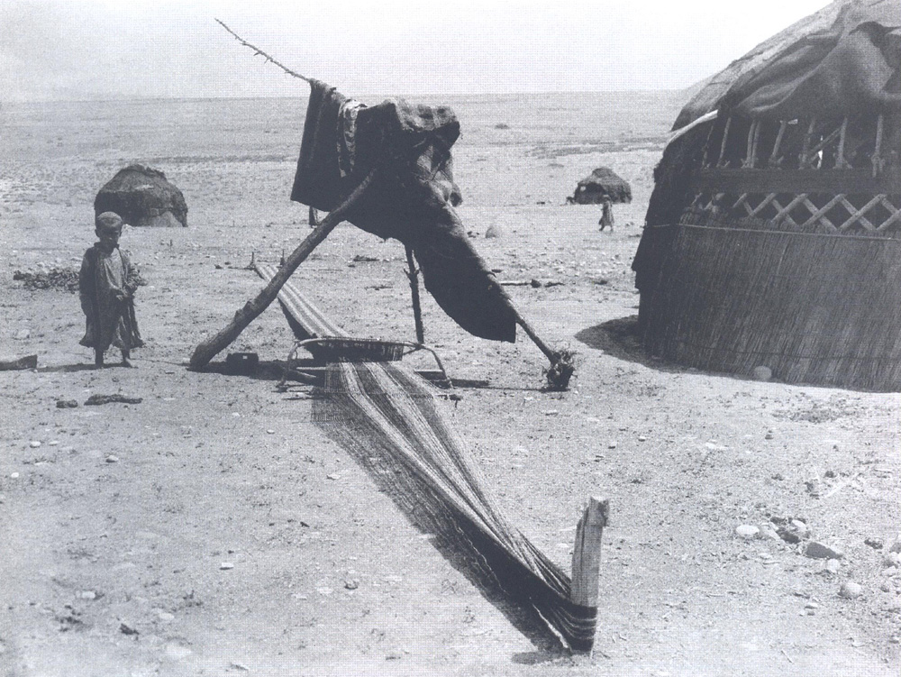 Camping ground. 1930. Mariuzar steppe. Karakalpakstan