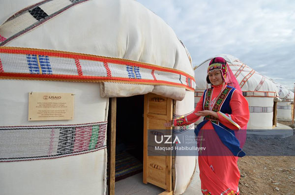 Karakalpak Woman in Traditional Garments